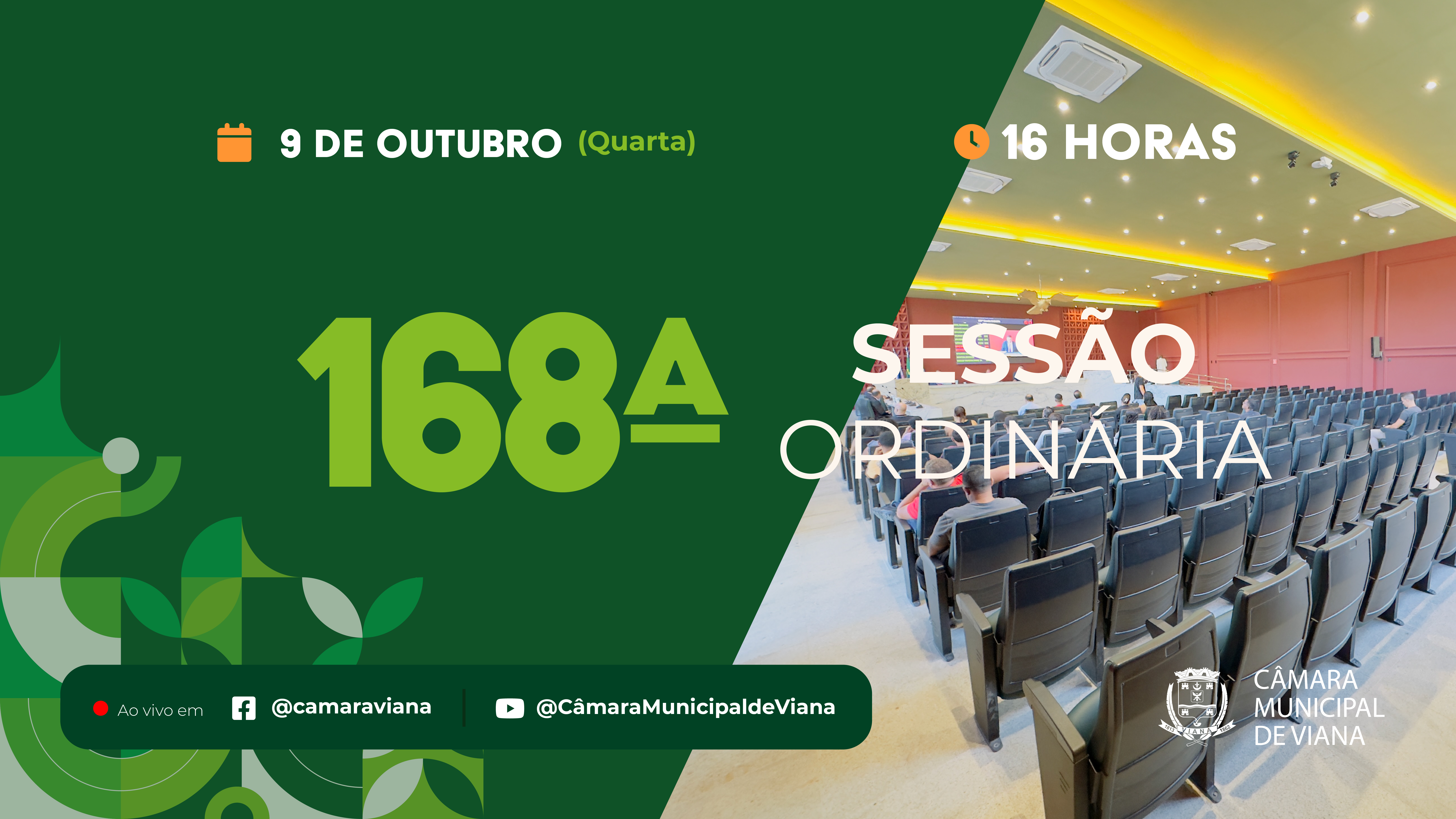 Notícia: Segue a Pauta da Centésima Quinquagésima Sexta (168ª) Sessão Ordinária